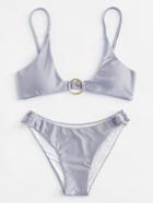 Romwe O Ring Linked Bikini Set