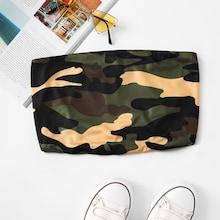 Romwe Camo Print Crop Tube Top