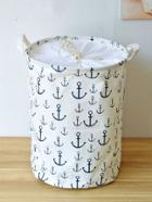 Romwe Anchor Print Organizer Bucket