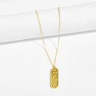 Romwe Bar Pendant Chain Necklace