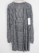 Romwe Long Sleeve Hollow Loose Cardigan