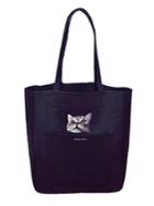 Romwe Cat Print Totes Bag With Crossbody Bag