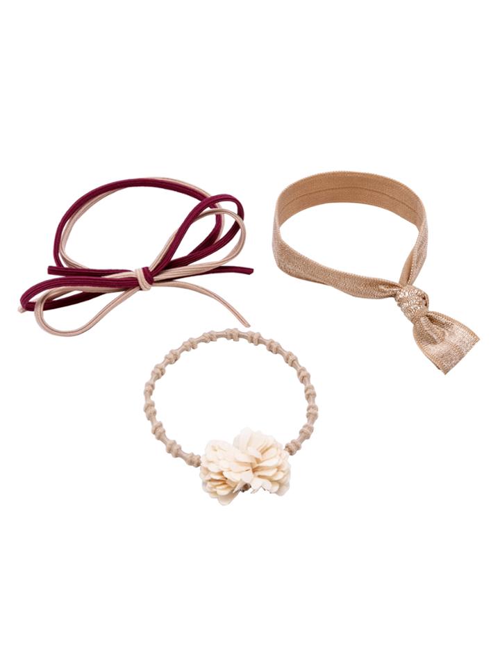 Romwe Khaki Multi Shape High Stretch Hair Ties