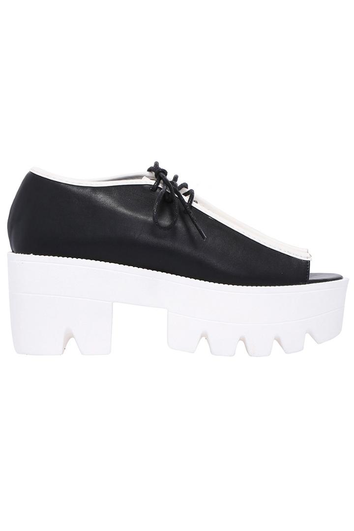 Romwe Color Block Platform Shoes
