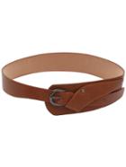 Romwe Buckled Brown Wrap Belt