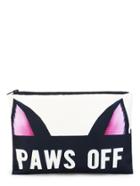 Romwe Letter & Ear Print Makeup Bag