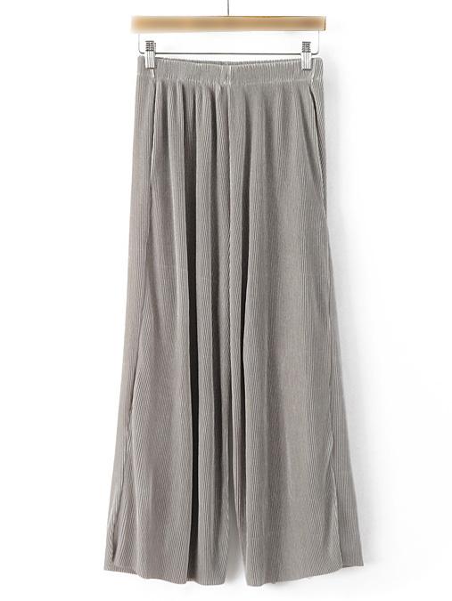 Romwe Grey Micro Cropped Pockets High Waist Pants
