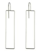 Romwe Silver Geometric Shape Long Earrings
