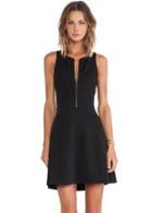 Romwe Sleeveless Zipper Slim Dress