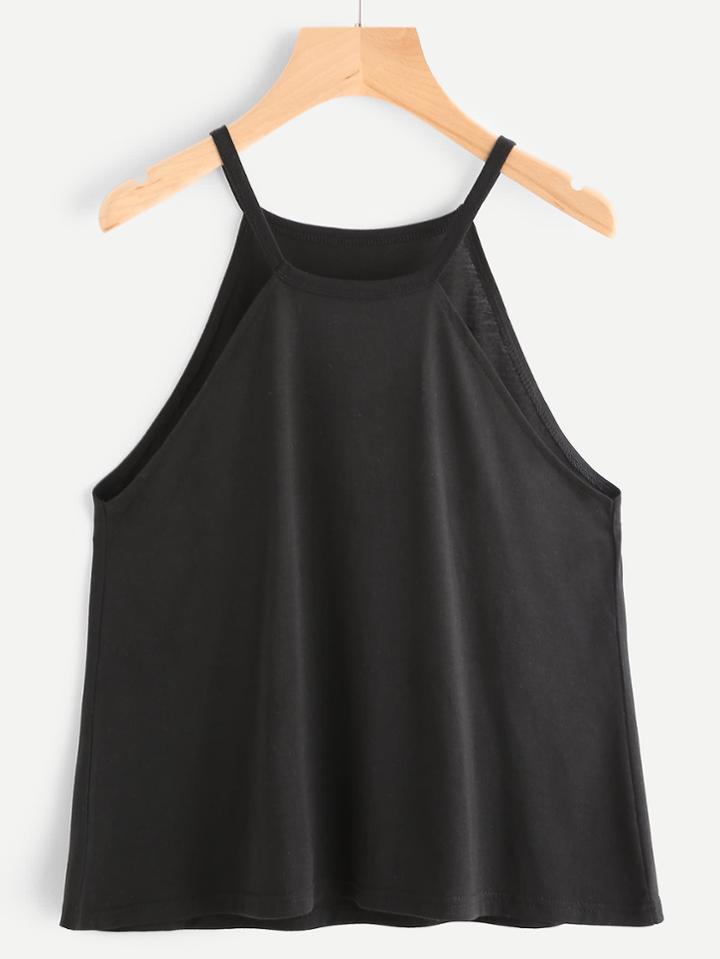 Romwe Halter Neck Cami Top