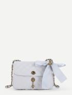Romwe Bow Tie Decorated Quilted Chain Bag