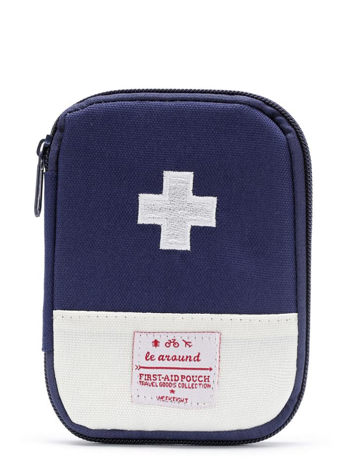Romwe Two Tone Cross Detail Pouch