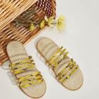 Romwe Snakeskin Print Espadrille Sliders