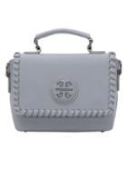 Romwe Braided And Laser-cut Flap Satchel Bag