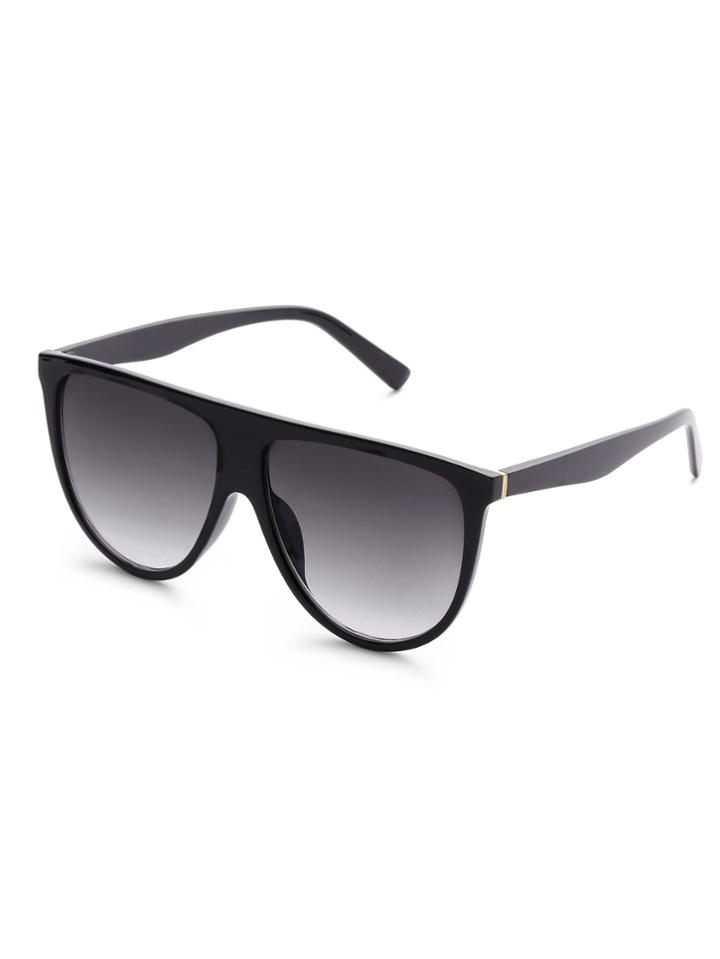 Romwe Flat Top Oversized Sunglasses