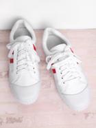 Romwe Pu Lace Up Low Top Sneakers