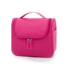 Romwe Neon Pink Solid Makeup Storage Bag
