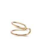 Romwe Gold Plated Simple Earring Clip
