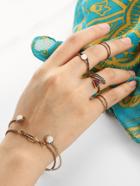 Romwe Leaf Design Ring & Bracelet Set