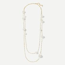 Romwe Faux Pearl Decorated Layered Necklace