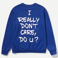 Romwe Men Letter Print Back Sweatshirt