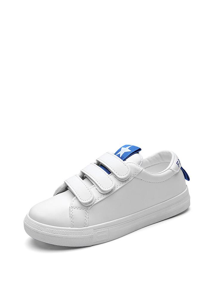 Romwe Round Toe Strap Low Top Sneakers