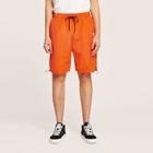 Romwe Guys Patched Drawstring Bermuda Shorts