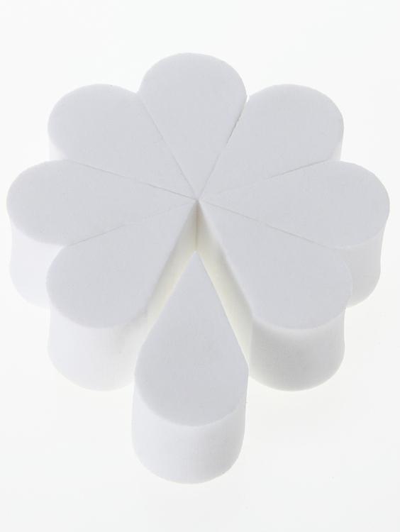 Romwe 8pcs Petal Shaped Makeup Puffs