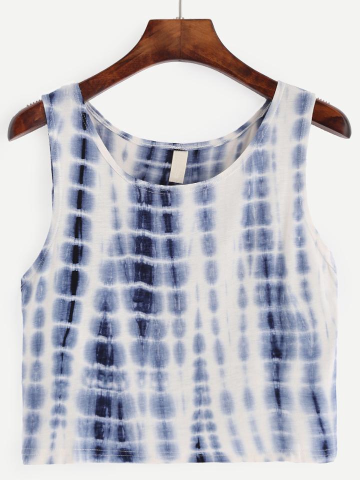Romwe Tie-dye Tank Top