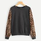 Romwe Leopard Sleeve Pullover
