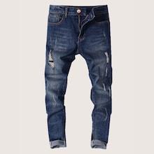 Romwe Guys Ripped Fade Jeans