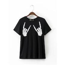 Romwe Skull Print Boyfriend T-shirt