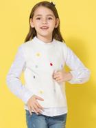 Romwe Spot Embroidered Sleeveless Jumper