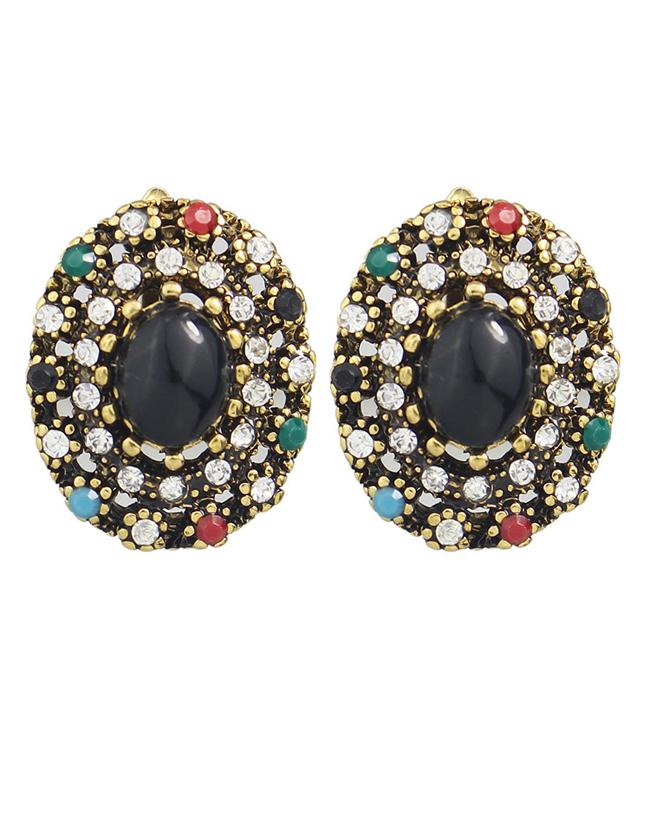 Romwe Rhinestone Small Stud Earring