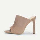 Romwe Single Sole High Heeled Mules