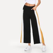 Romwe Striped Side Pocket Pants