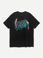 Romwe Men Parrot And Slogan Printed Shirt