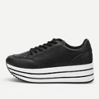 Romwe Plain Lace-up Chunky Sneakers