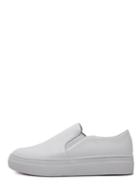 Romwe White Round Toe Low-top Loafers