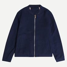 Romwe Men Solid Zip Up Jacket