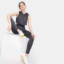Romwe Hooded Crop Top With Pants