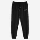 Romwe Guys Letter Embroidery Drawstring Sweatpants