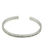 Romwe Silver Plated Letter Printed Bracelet
