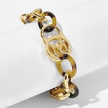 Romwe Letter Detail Chain Bracelet 1pc