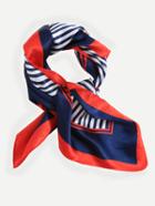 Romwe Multicolor Striped Imitated Silk Scarf