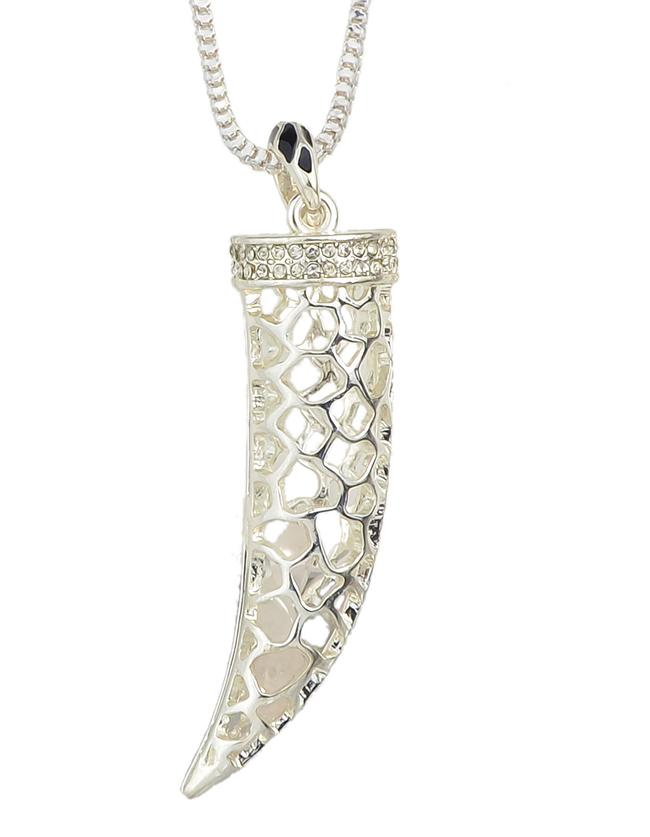 Romwe New Fashion Silver Plated Chili Shape Long Necklace
