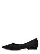 Romwe Black Star Style Pointed Toe Flats
