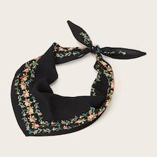 Romwe Calico Skinny Scarf