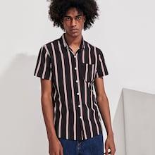 Romwe Guys Stripe Shirt
