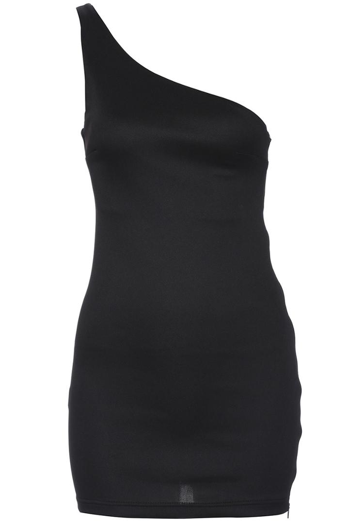 Romwe Romwe Single-shoulder Black Sexy Slim Dress